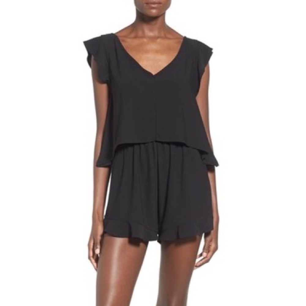 Leith flutter black romper